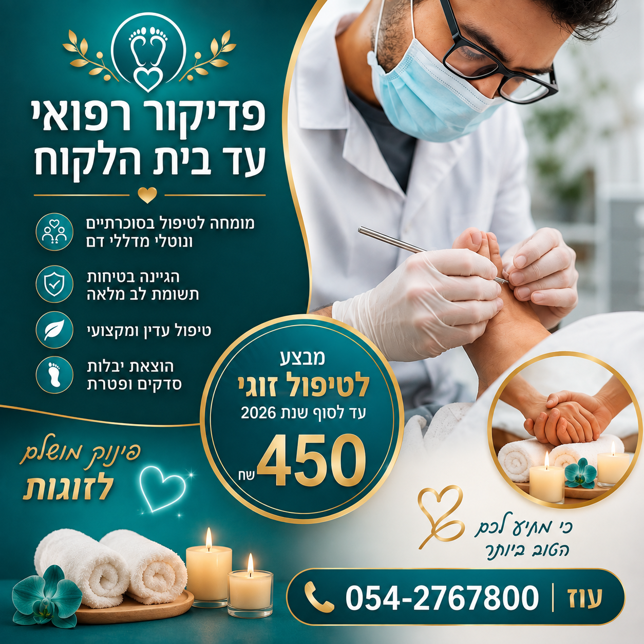 פינוק וזמן איכות מושלם לזוגות